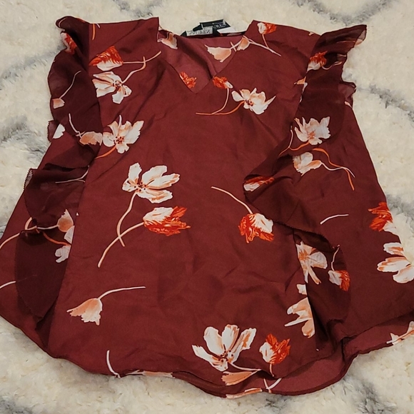 NWT Ruffle/ Floral Ralph Lauren Blouse - Picture 11 of 13